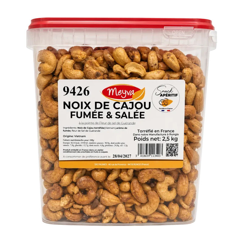 Noix de Cajou Torréfiées Sel de Guérande Seau MAYVA – Noix de Cajou Grillées Salées