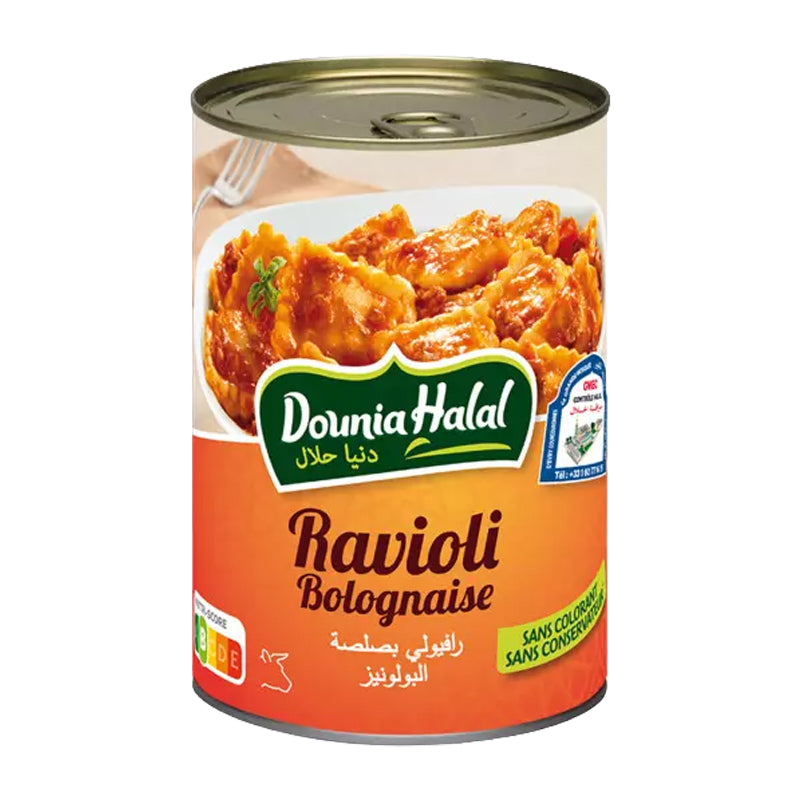 RAVIOLI Bolognaise Dounia 400g x 6 – Pack de 6 | Raviolis en Sauce