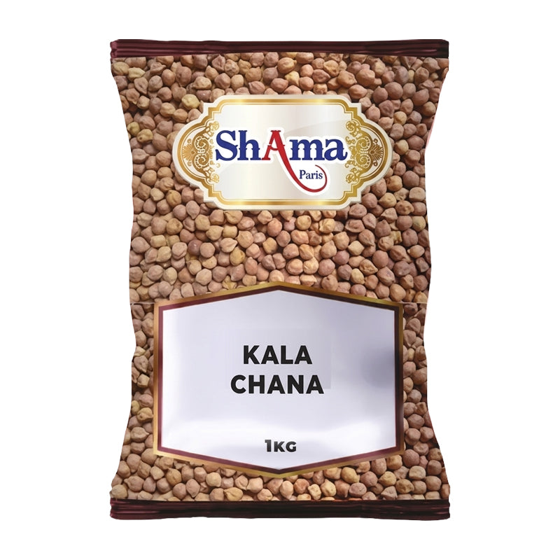 SHAMA Kala Chana 1kg (CT10) – Carton de 10 | Pois Chiches Noirs