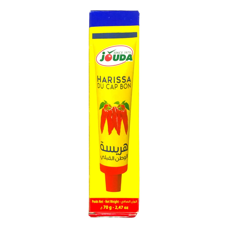JOUDA Tube Harissa 70g x 24 – Carton de 24 | Sauce Harissa Piquante