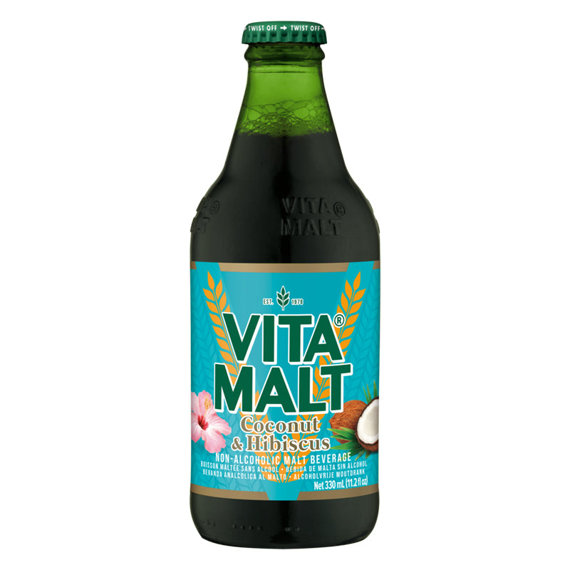 VITAMALT Coco Hibiscus 33cl x 24 – Pack de 24 | Boisson Maltée