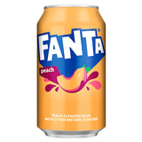 Fanta Pêche 355 ml Pack de 12 – Boisson Rafraîchissante Origine USA