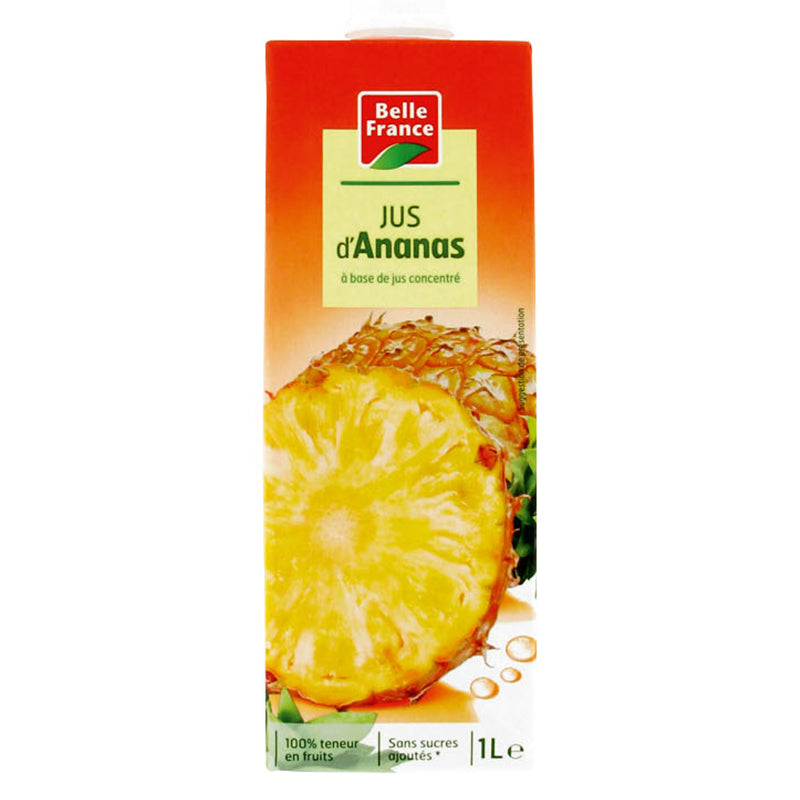 Belle France Jus Ananas 1 L Pack de 8 – Jus de Fruits Naturel