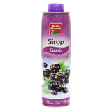 Belle France Blackcurrant Syrup 75 cl Pack of 6 - Natural Fruit Syrup