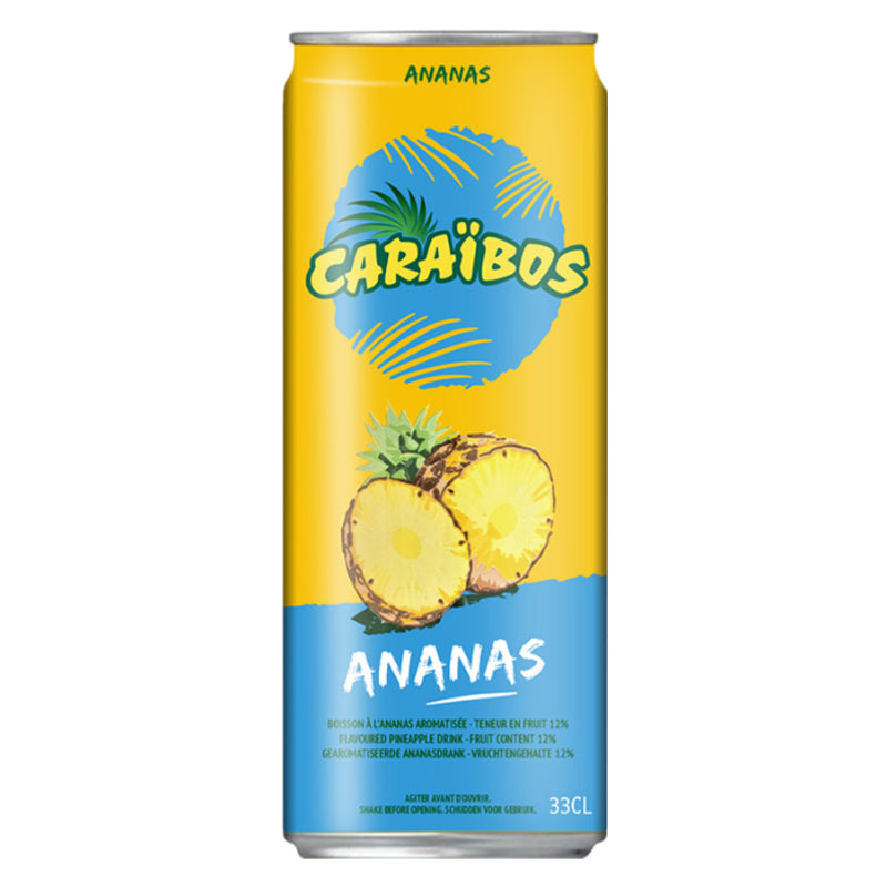 Caraibos Ananas 33 cl Pack de 24 – Boisson aux Fruits