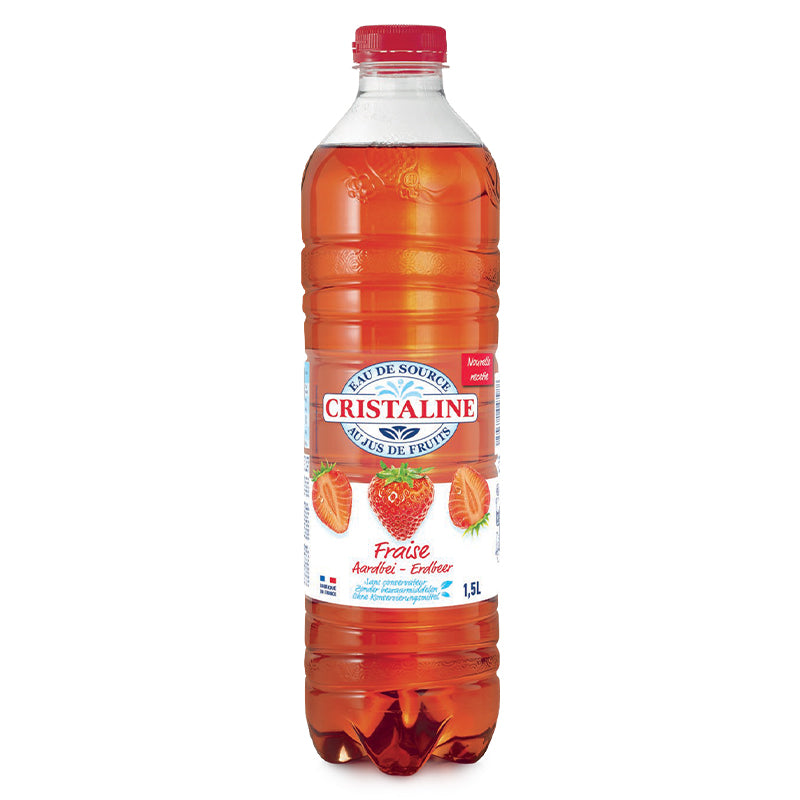 Cristaline Fraise 1,5 L Pack de 6 – Boisson aux Fruits