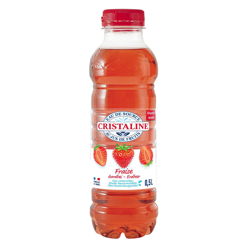 Cristaline Fraise 50 cl Pack de 24 – Boisson aux Fruits