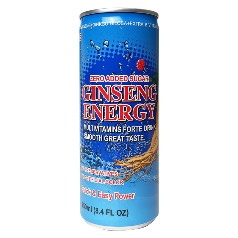 Ginseng Energy 250 ml Pack de 24 – Boisson Énergisante