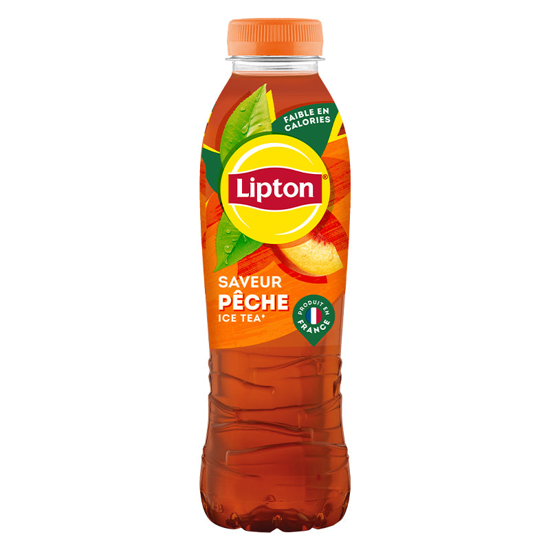Lipton Ice Thé Pêche 50 cl Pack de 12 – Boisson Rafraîchissante