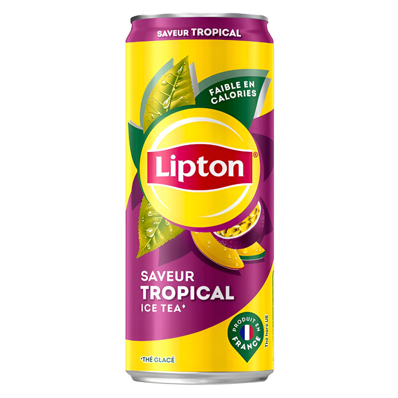 Lipton Tropical 33 cl Pack de 24 – Boisson Rafraîchissante