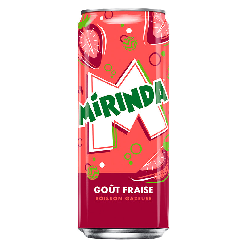 Mirinda Fraise 33 cl Pack de 24 – Boisson Rafraîchissante