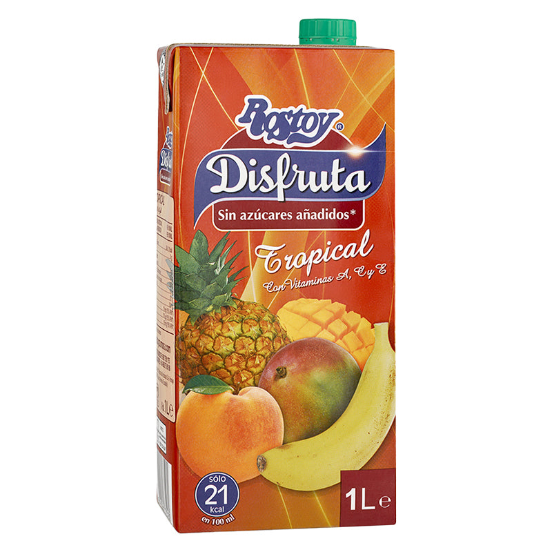 Nectar Rostoy Disfruta Tropical 1 L Pack de 12 – Boisson aux Fruits
