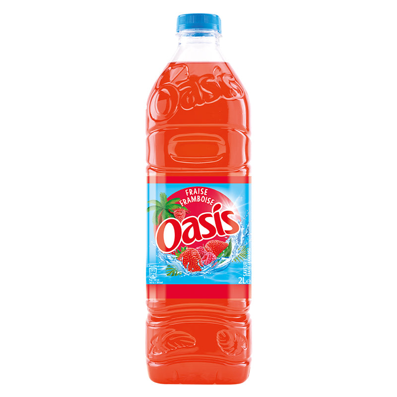 Oasis Fraise Framboise 2 L Pack de 6 – Boisson aux Fruits