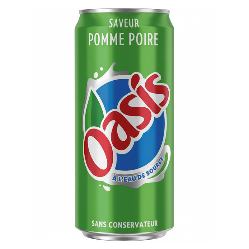Oasis Pomme Poire 33 cl Pack de 24 – Boisson aux Fruits