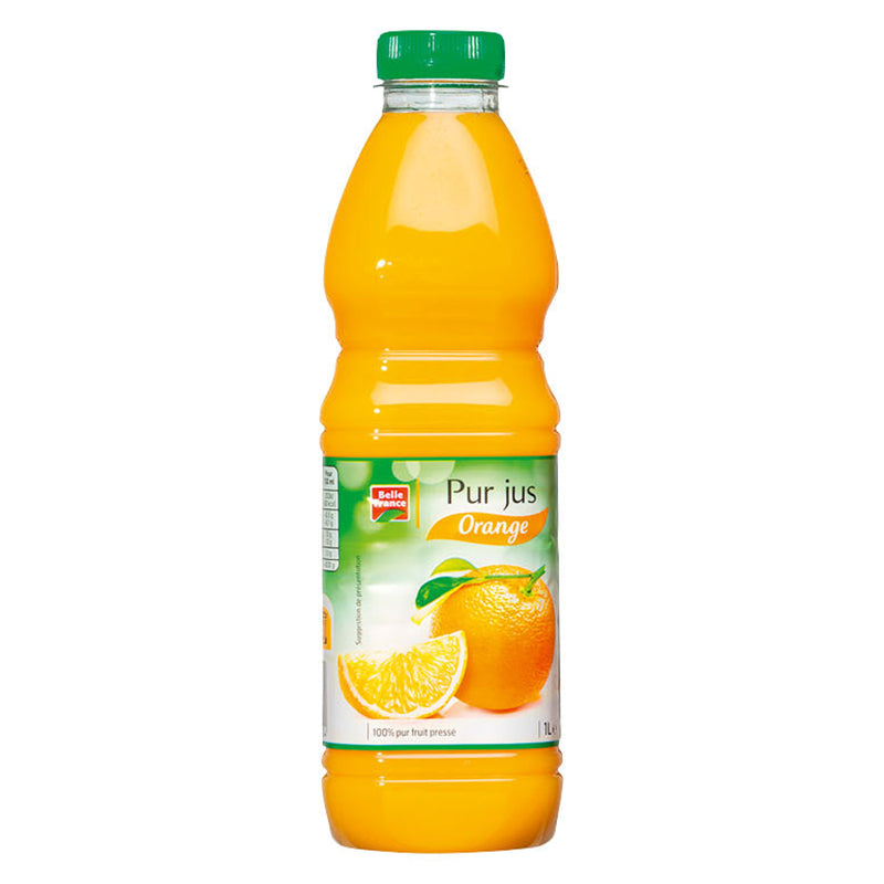 Pur Jus Orange 1 L Pack de 6 PET – Belle France