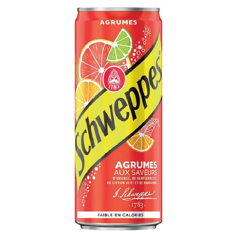 Schweppes Agrume 33 cl Pack de 24 – Boisson Rafraîchissante