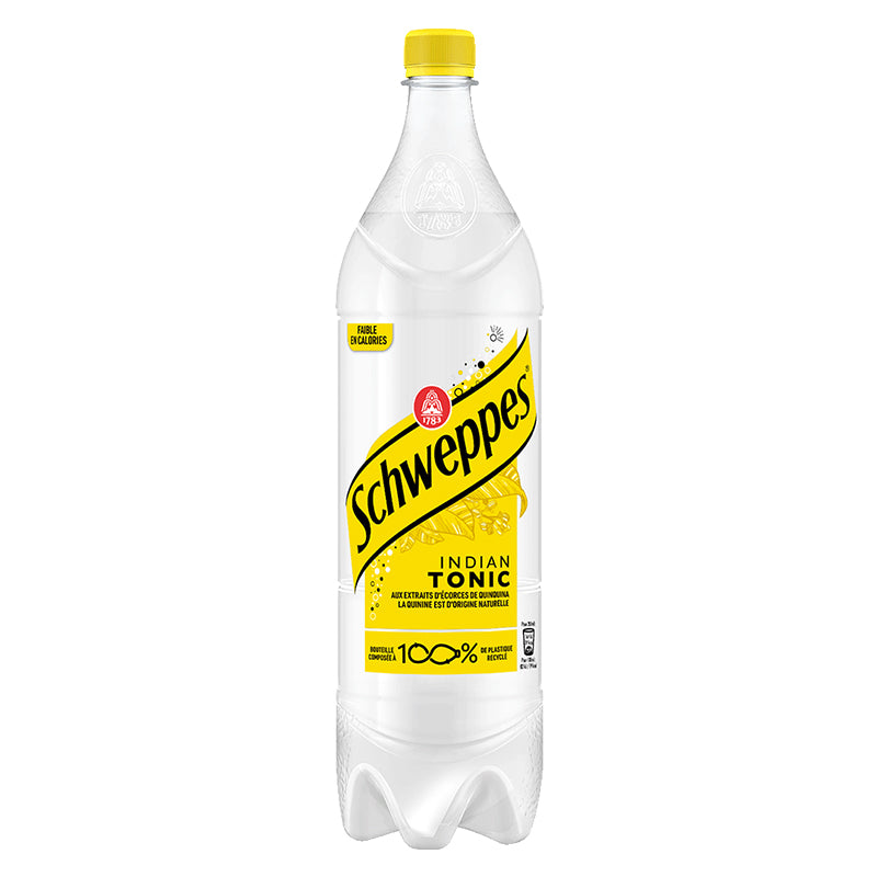 Schweppes Indian Tonic 1,5 L Pack de 6 – Boisson Rafraîchissante