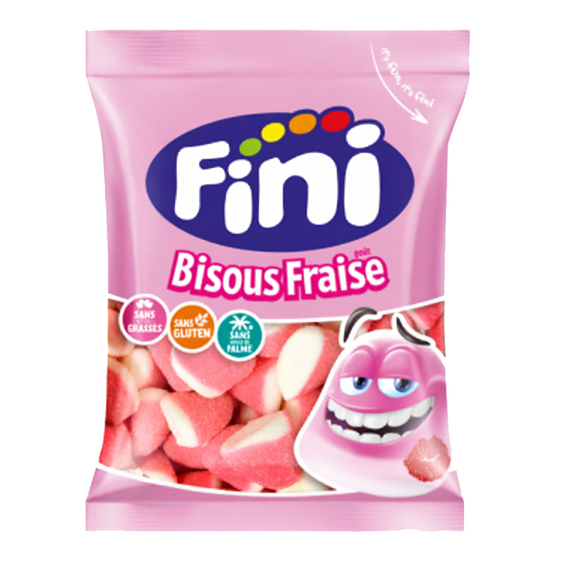 Fini Bisous Fraise Sucrés Halal 90gr x 12 – Confiserie