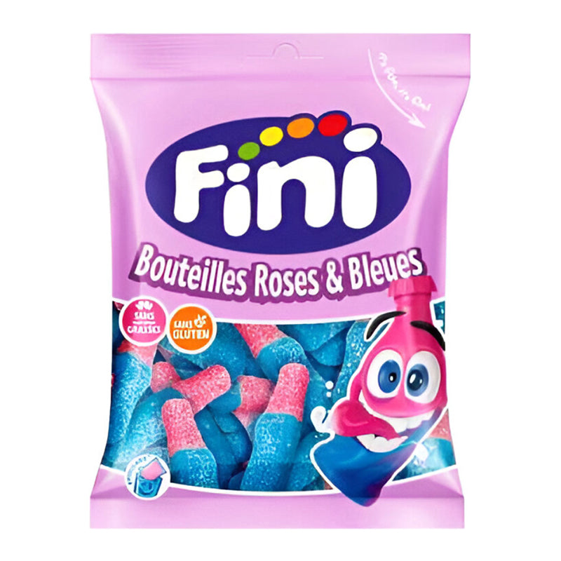 Fini Bouteilles Roses Bleues Halal 90gr x 12 – Confiserie