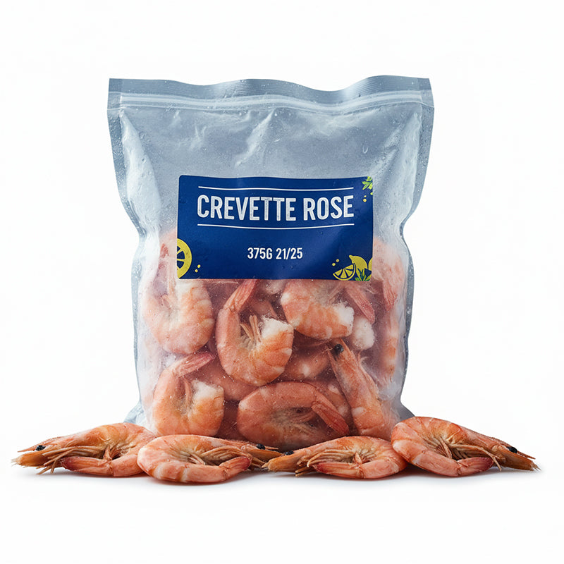Crevette Rose 375g 21/25 – Pack de 20 Crevettes
