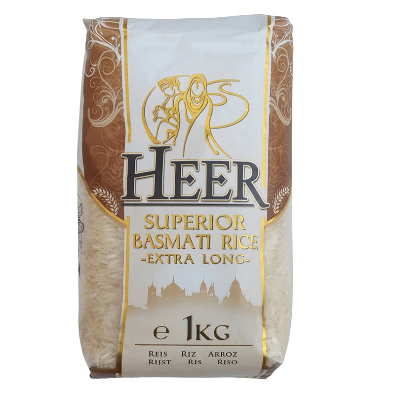 HEER long grain basmati rice 1kg x6 – practical and economical pack