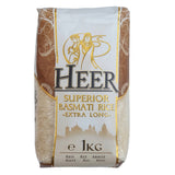 Riz HEER basmati long grain 1kg x6 – pack pratique et économique