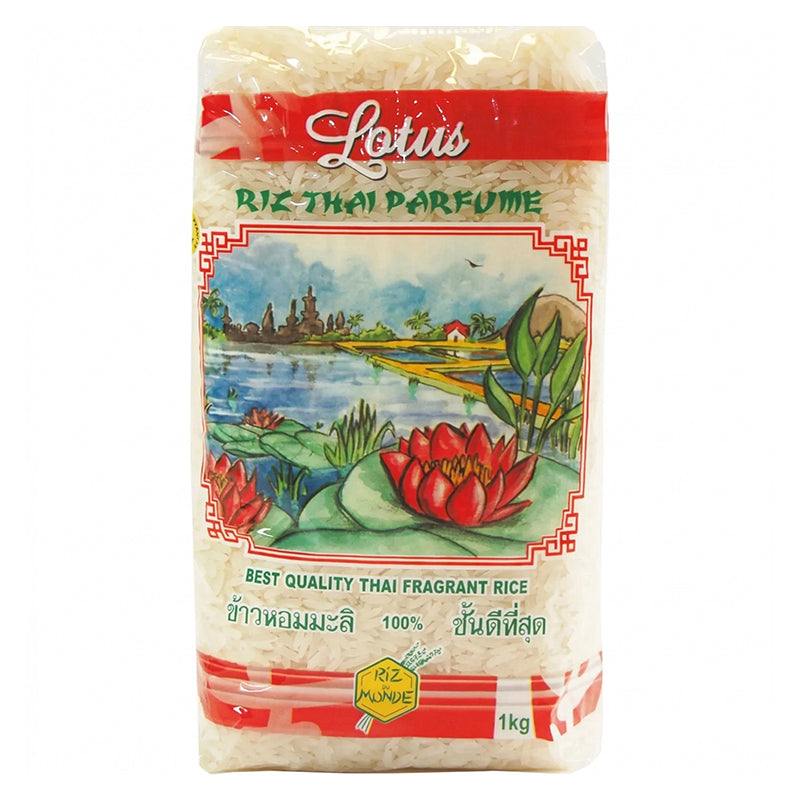 Riz THAI parfumé LOTUS 1kg x10 – promo, pack pratique de riz long grain aromatique