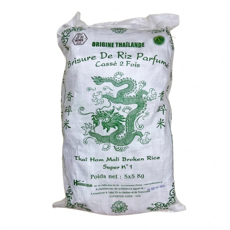 Broken rice 2 times THAI handle 5kg x5 DRAGON – special offer, quality parboiled rice