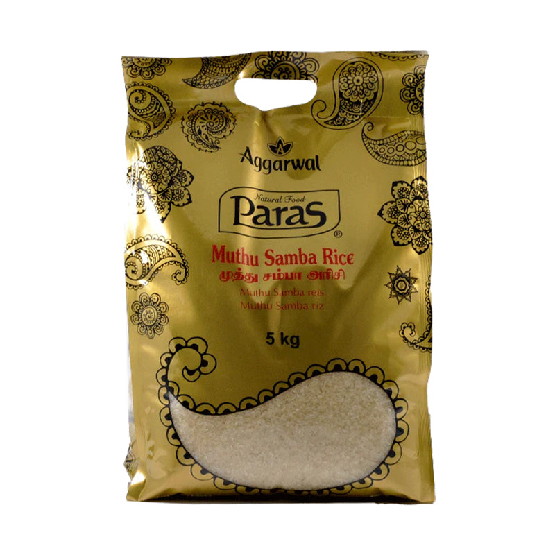 MUTHU SAMBA Rice 5kg CHITTI – quality long grain basmati rice