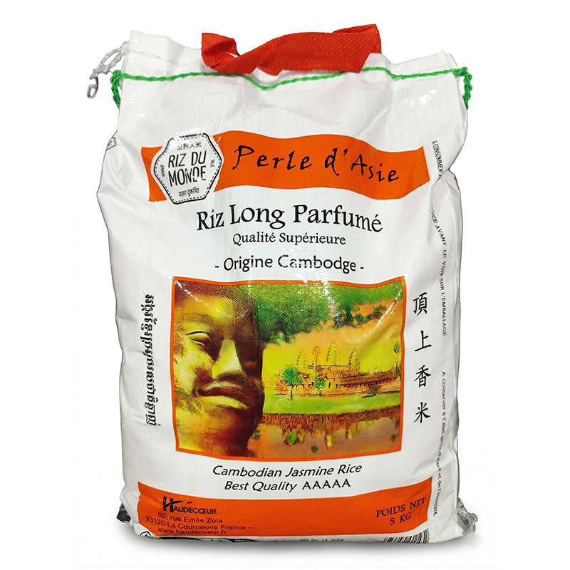 Riz Cambodge long 5kg Perle Asie – promo, riz long grain de qualité