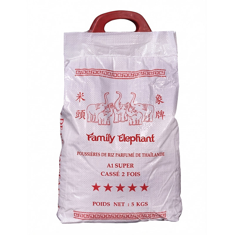 Riz cassé 2 fois Thailande 5kg FAMILY ELEPHANT – riz étuvé de qualité