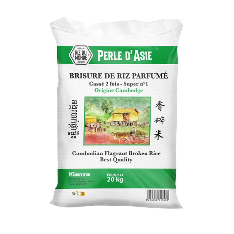 Riz cassé 2 fois parfumé Cambodge 10kg Perle Asie – riz étuvé de qualité