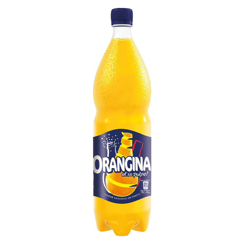 Orangina 1,5L x 4 Bouteilles – Boisson Gazeuse aux Agrumes, Pack Familial Économique