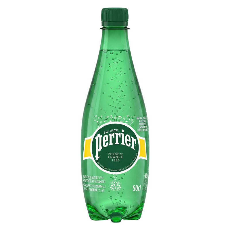 Perrier 50cl x 6 Bouteilles – Eau Pétillante Naturelle, Pack Économique