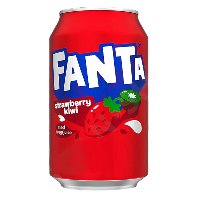 Fanta Fraise Kiwi – Pack de 24 x 33cl, Boisson Gazeuse Fruitée