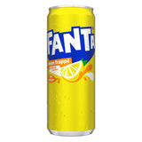 Fanta Citron – Pack de 24 x 33cl Slim, Boisson Gazeuse Fruitée