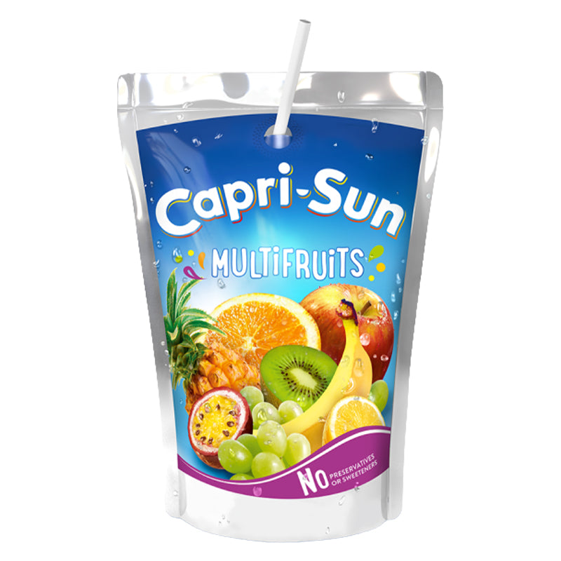 Capri Sun Multifruit – Pack of 4 x 10 x 20cl, Fruit Drink, Special Offer