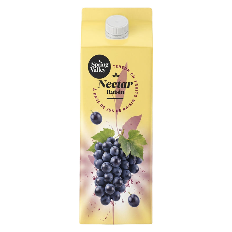 Spring Valley Raisin – Pack de 6 x 1L, Jus de Fruits