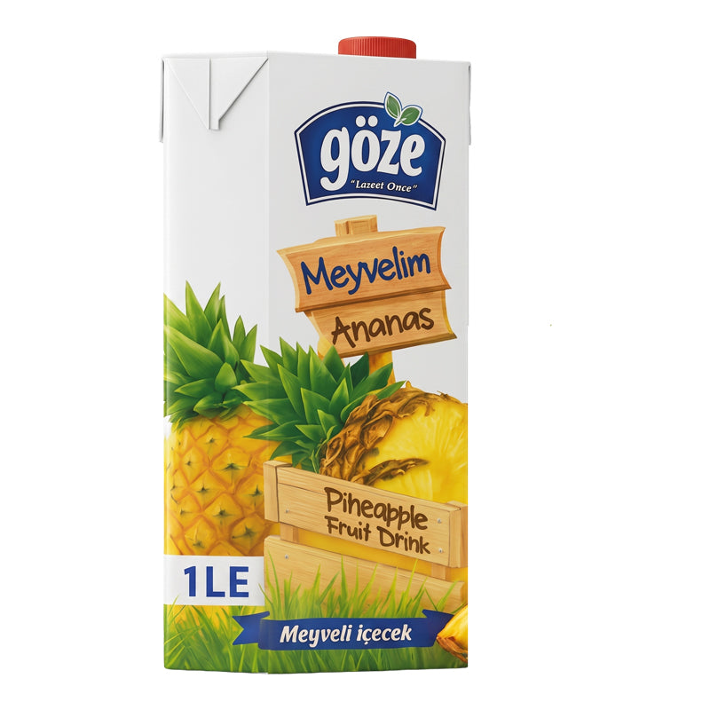 Goze Jus d'Ananas – Pack de 12 x 1L, Jus de Fruits