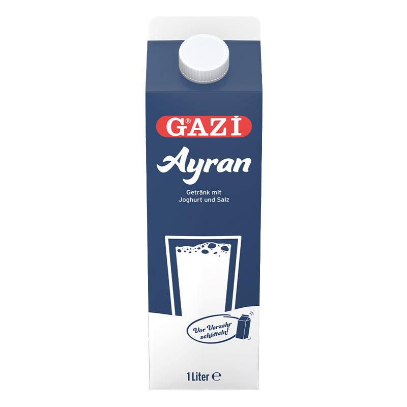 Ayran Gazi – 10 x 1L Pack, Salty Dairy Drink