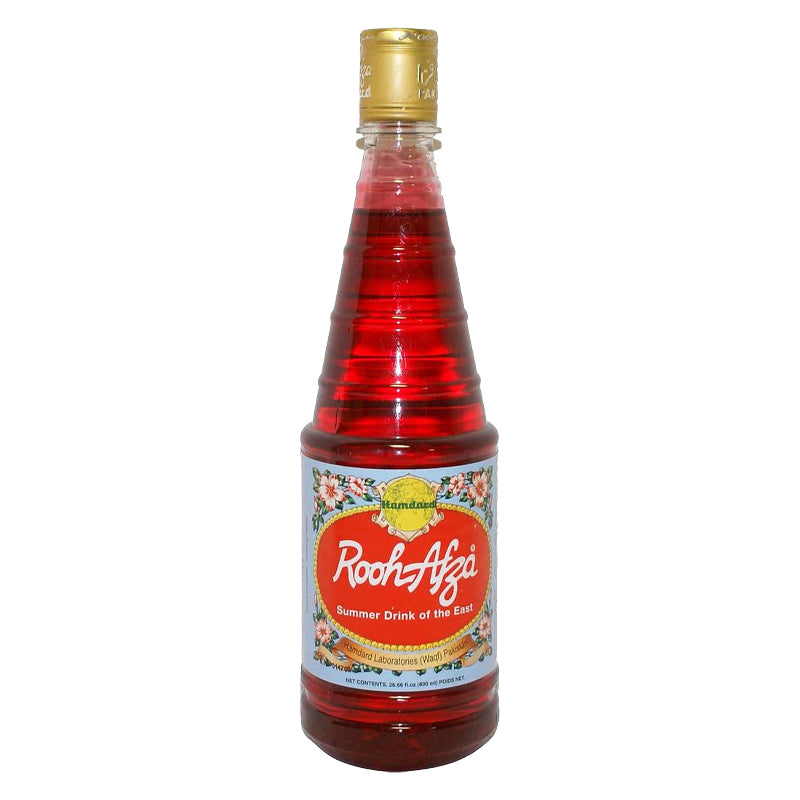 Rooh Afza Rose Syrup – Pack de 12 x 800ml, Sirop Aromatisé à la Rose, Promo