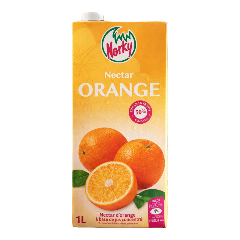 Norky Orange Juice – Pack of 6 x 1L, Fruit Juice