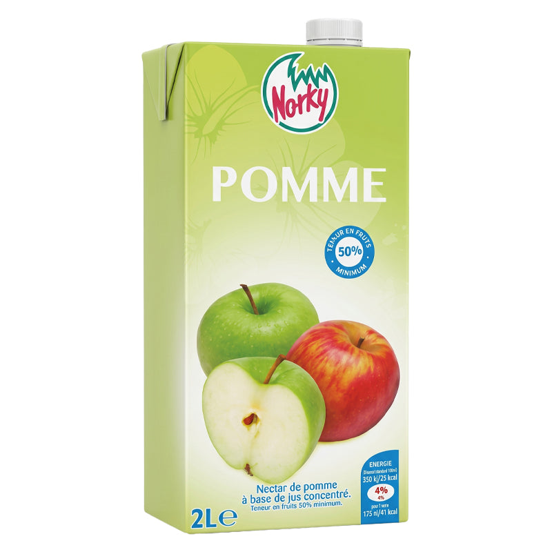Norky Jus de Pomme – Pack de 6 x 1L, Jus de Fruits