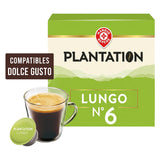 Thé Plantation Lungo N°6 – Pack de 16, Café Moulu / Capsules
