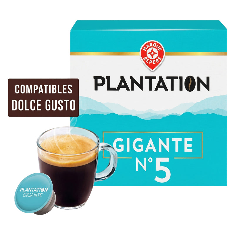 Thé Plantation Gigante N°5 – Pack de 16, Café Moulu / Capsules