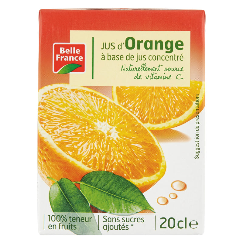 Orange Juice – Pack of 6 x 20cl BRIK BF, Fruit Juice