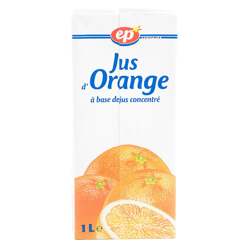 Jus Orange – Pack de 6 x 1L EP BRIK, Jus de Fruits
