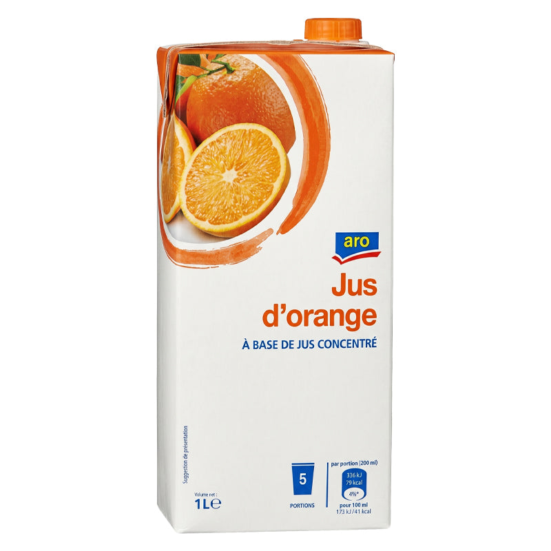 Jus Orange Aro – Pack de 6 x 1L, Jus de Fruits