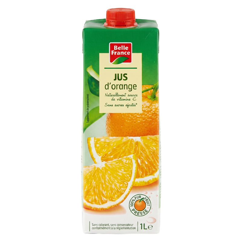 Pur Jus Orange – Pack de 6 x 1L BF, Jus de Fruits