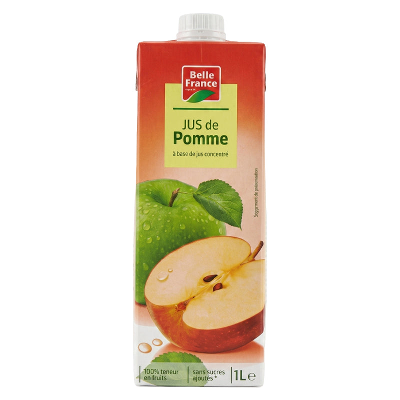 Brik Jus Pomme BF – Pack de 8 x 1L, Jus de Fruits